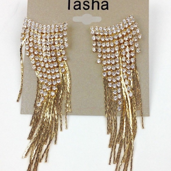 TASHA Fringe Duster Earrings - Picture 2 of 5